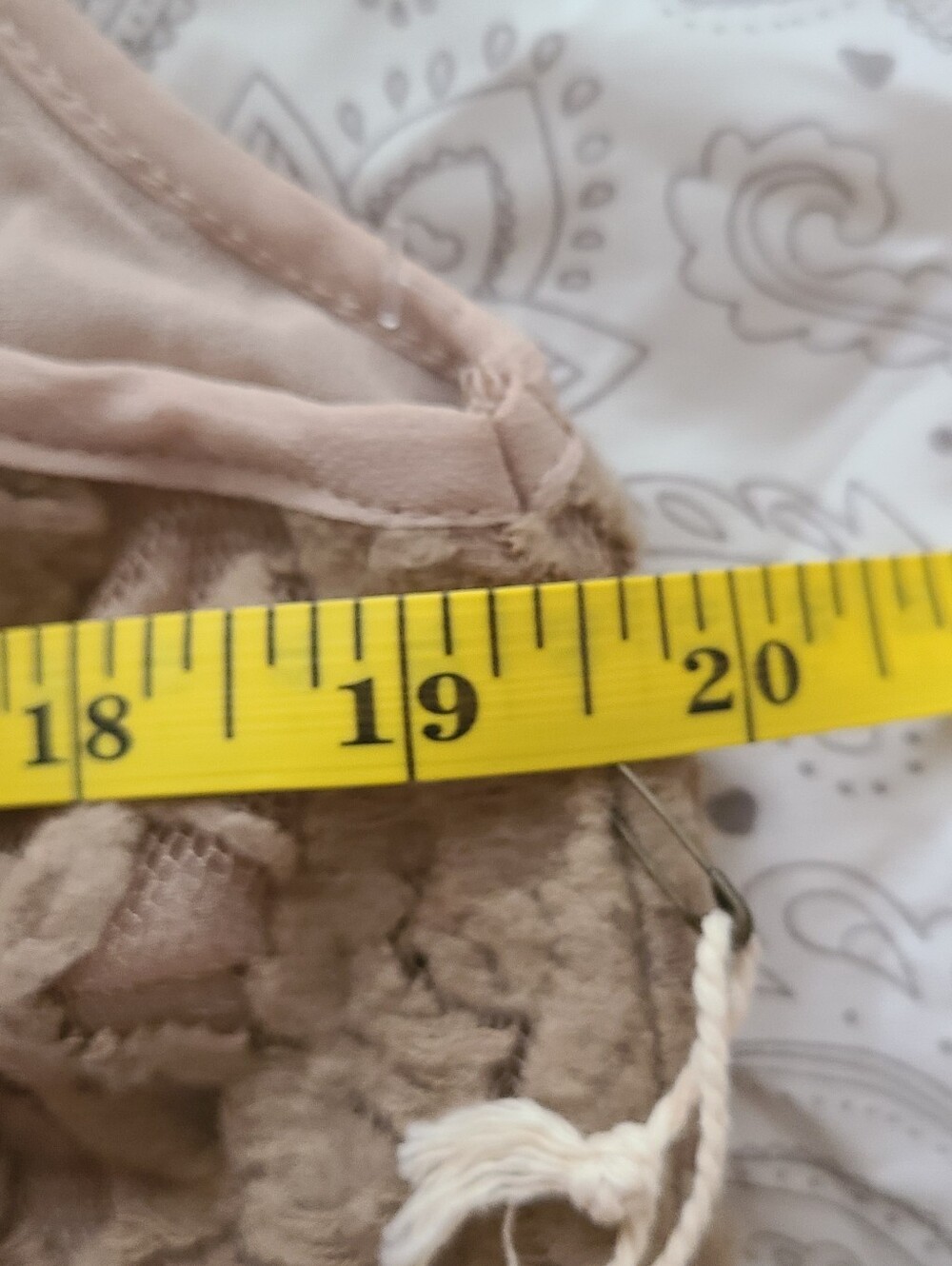 Layered Lace Ruffle Tank Top - Taupe - Picture 6 of 6